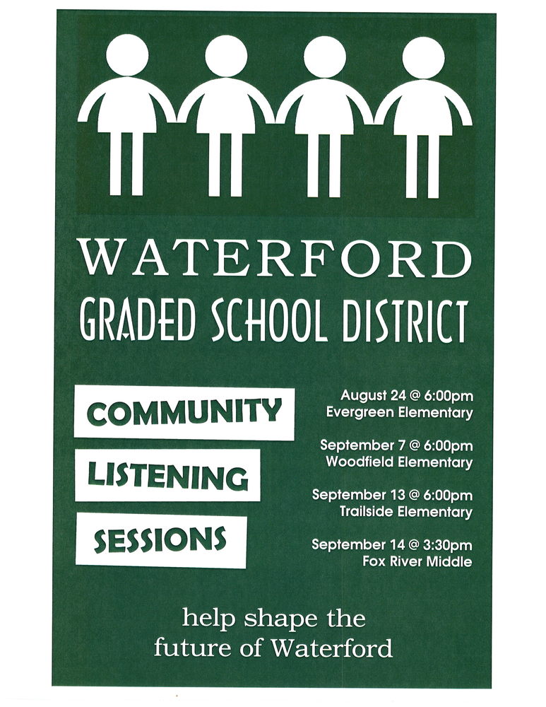 Upcoming community listening sessions